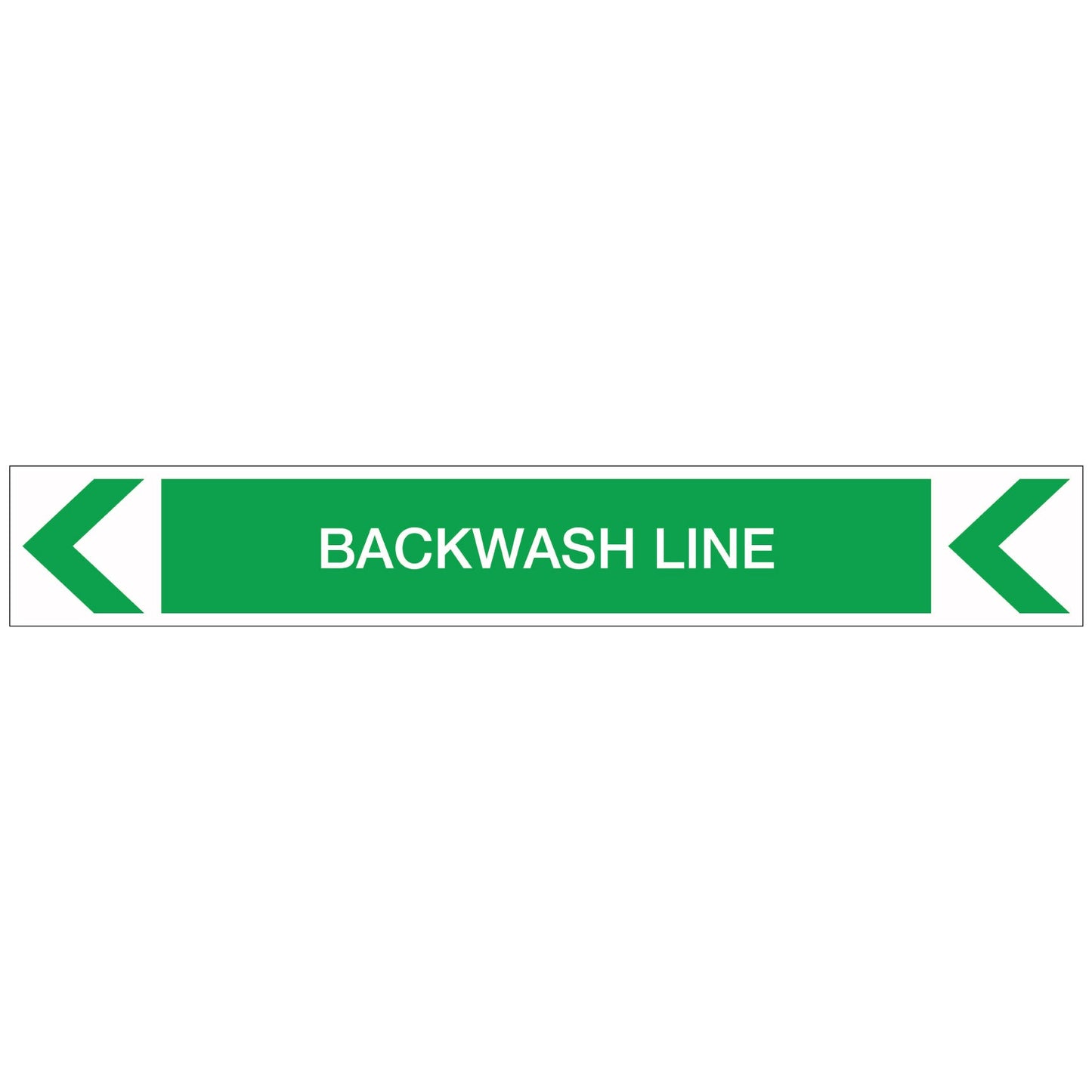 Pool/Spa - Backwash Line (Left) - Pipe Marker Sticker