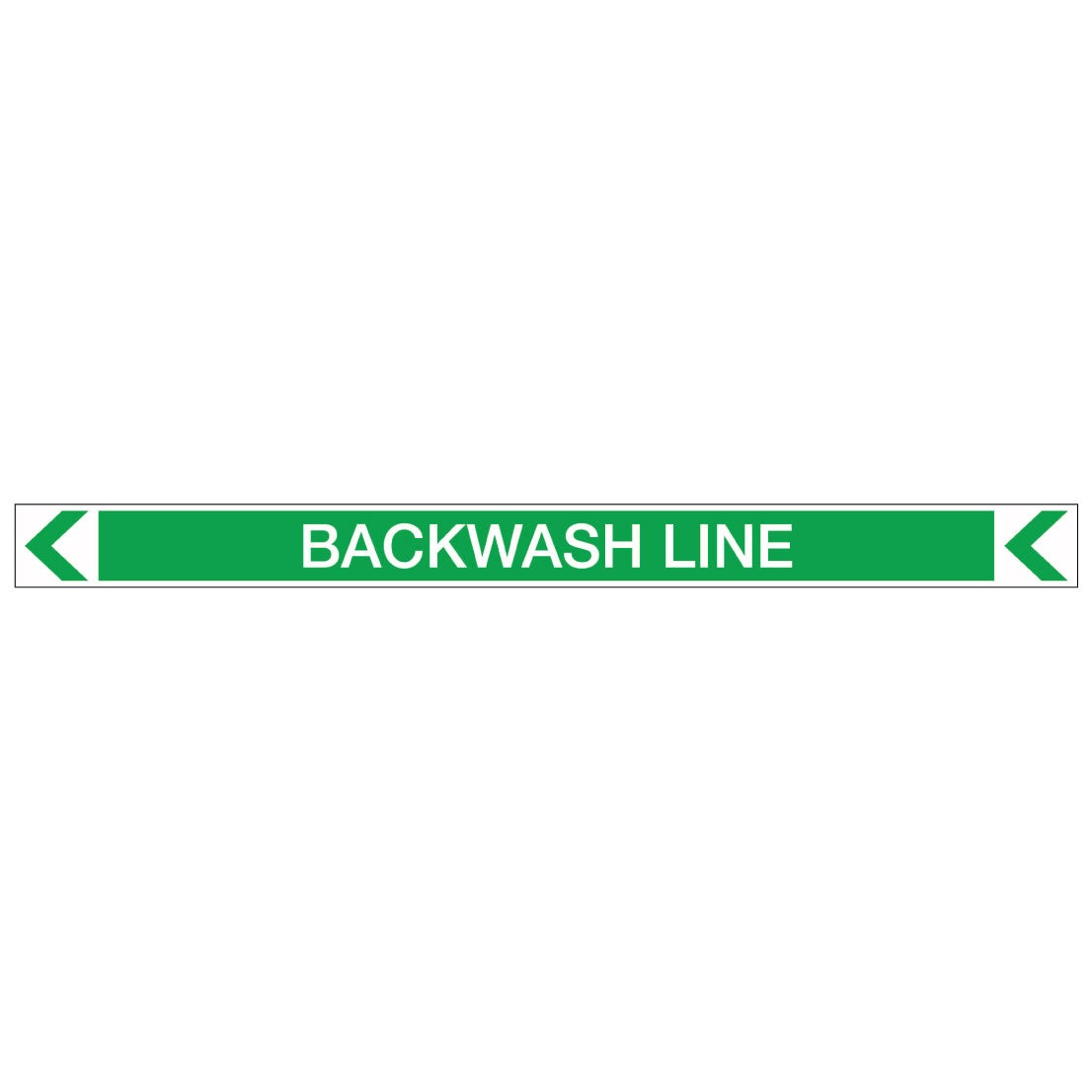 Pool/Spa - Backwash Line (Left) - Pipe Marker Sticker