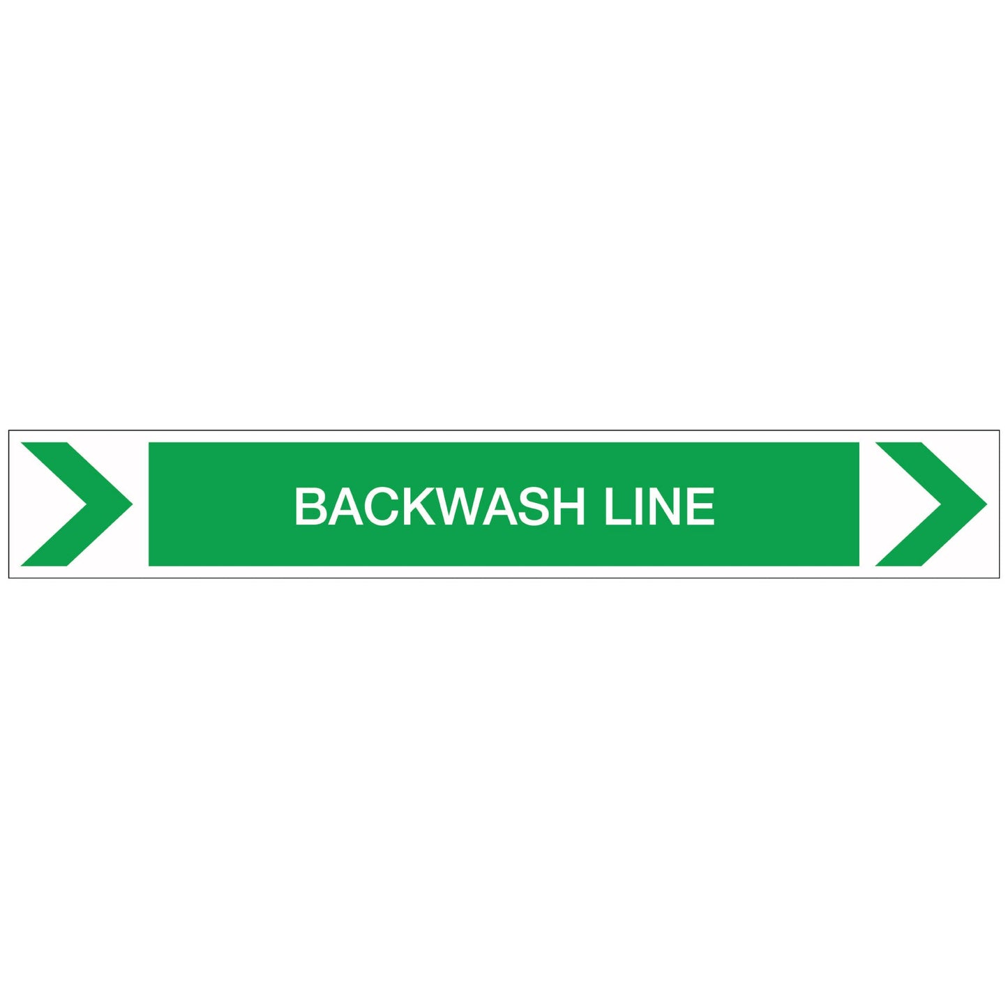 Pool/Spa - Backwash Line (Right) - Pipe Marker Sticker