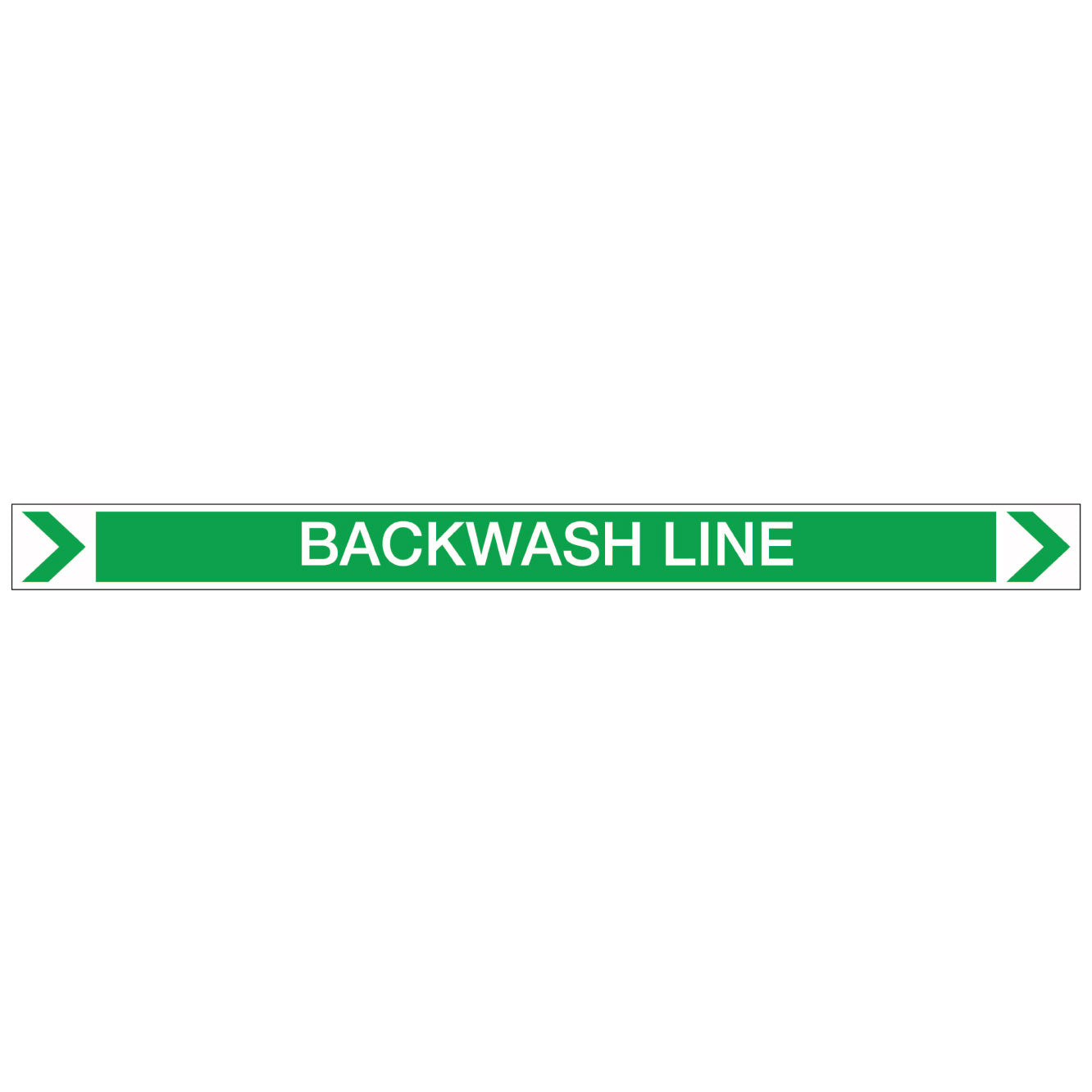 Pool/Spa - Backwash Line (Right) - Pipe Marker Sticker