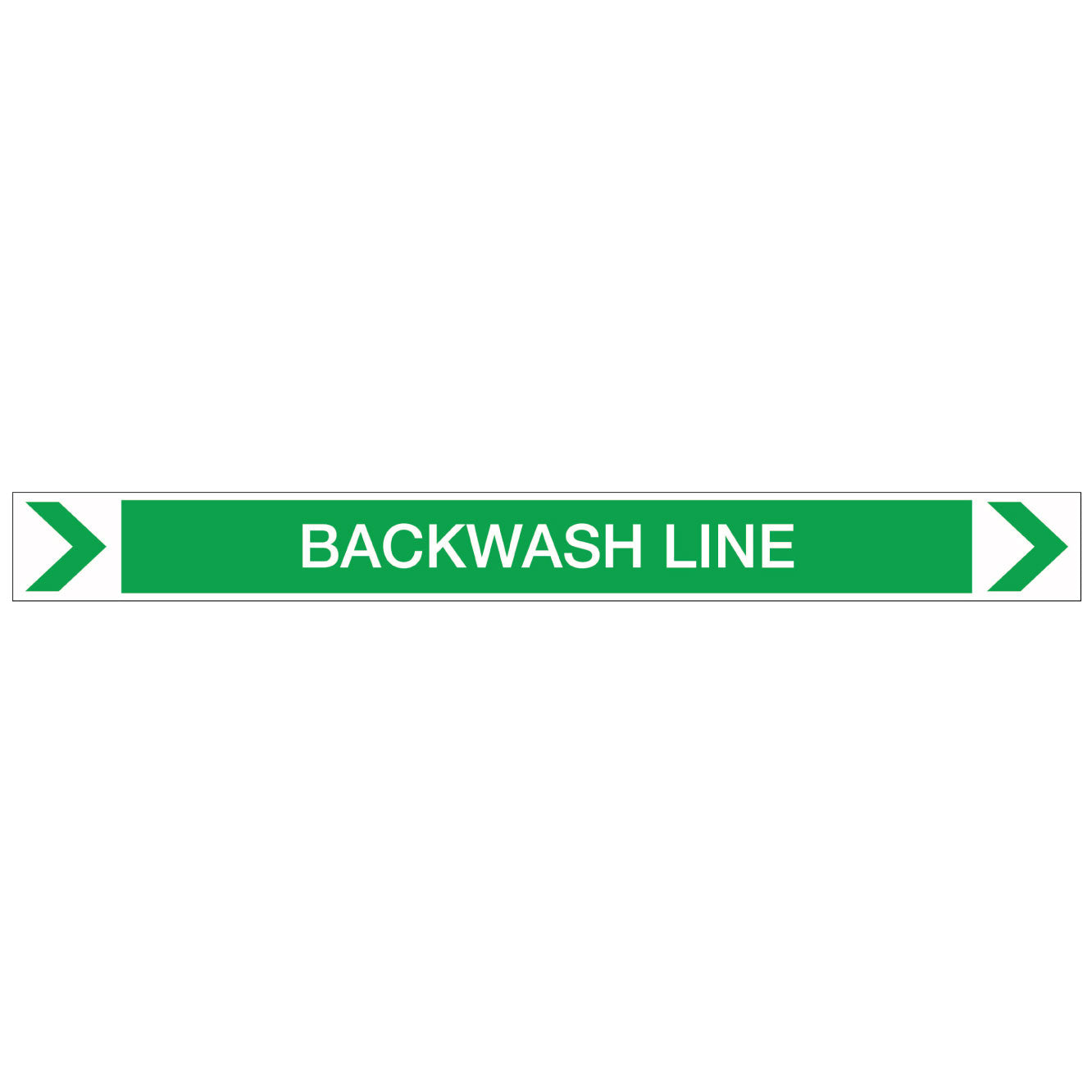 Pool/Spa - Backwash Line (Right) - Pipe Marker Sticker