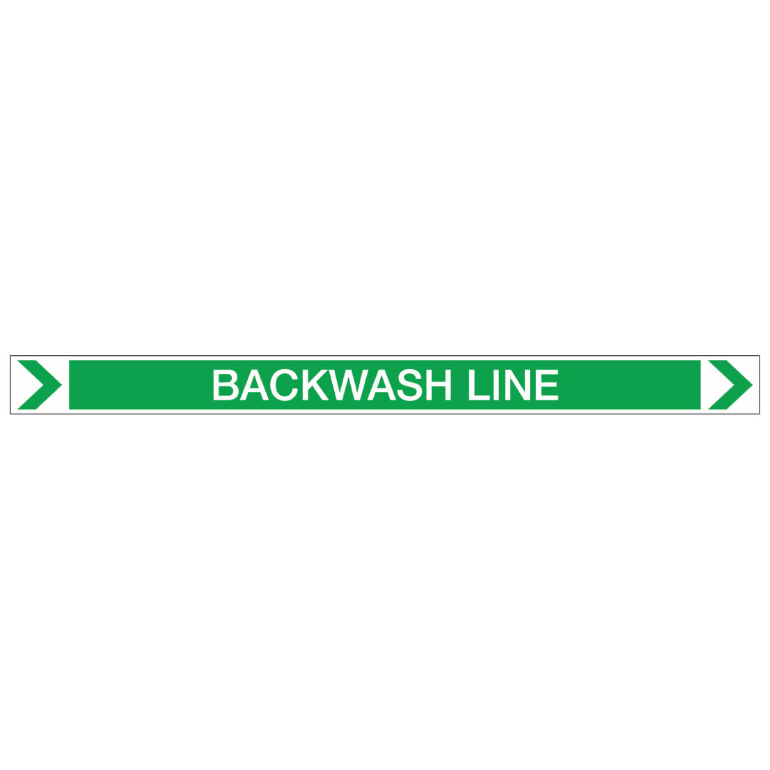 Pool/Spa - Backwash Line (Right) - Pipe Marker Sticker