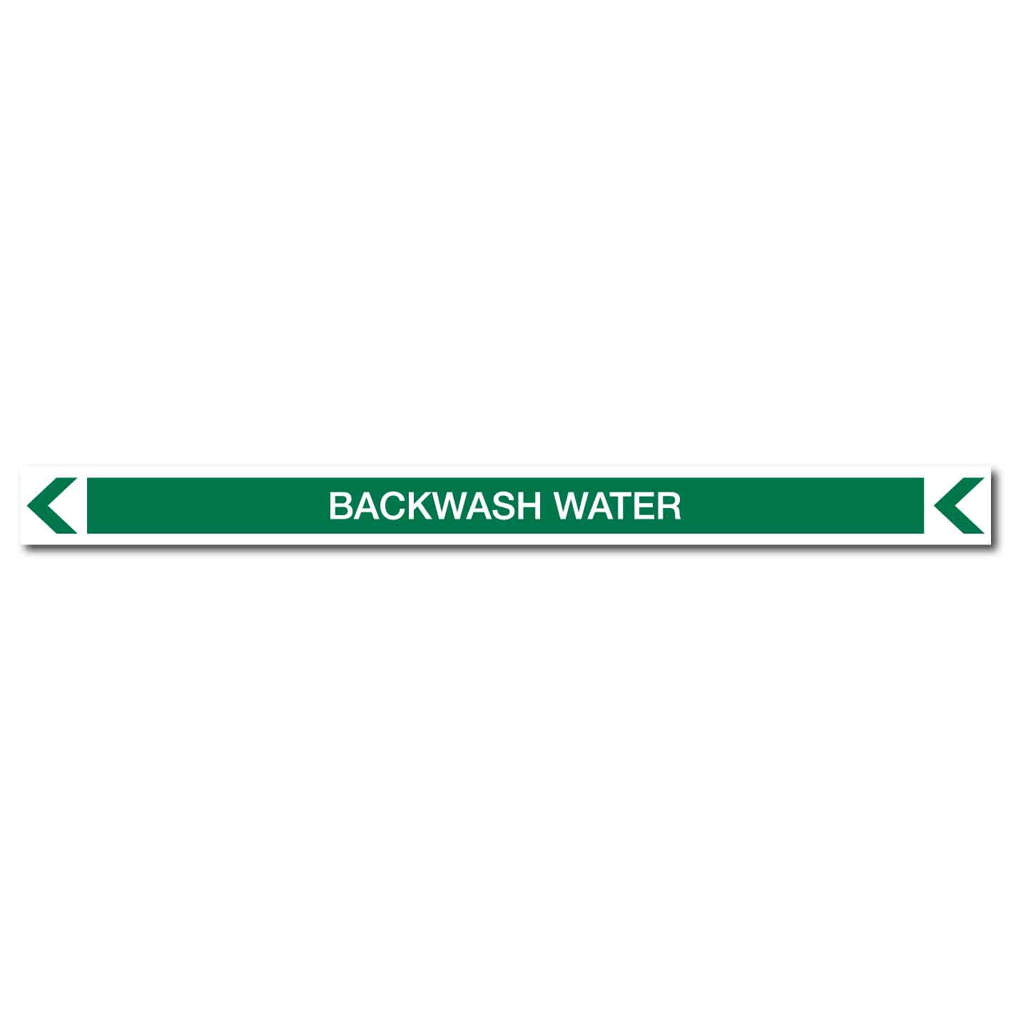 Pool/Spa - Backwash Water (Left) - Pipe Marker Sticker