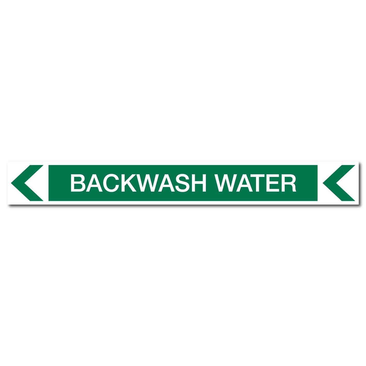 Pool/Spa - Backwash Water (Left) - Pipe Marker Sticker