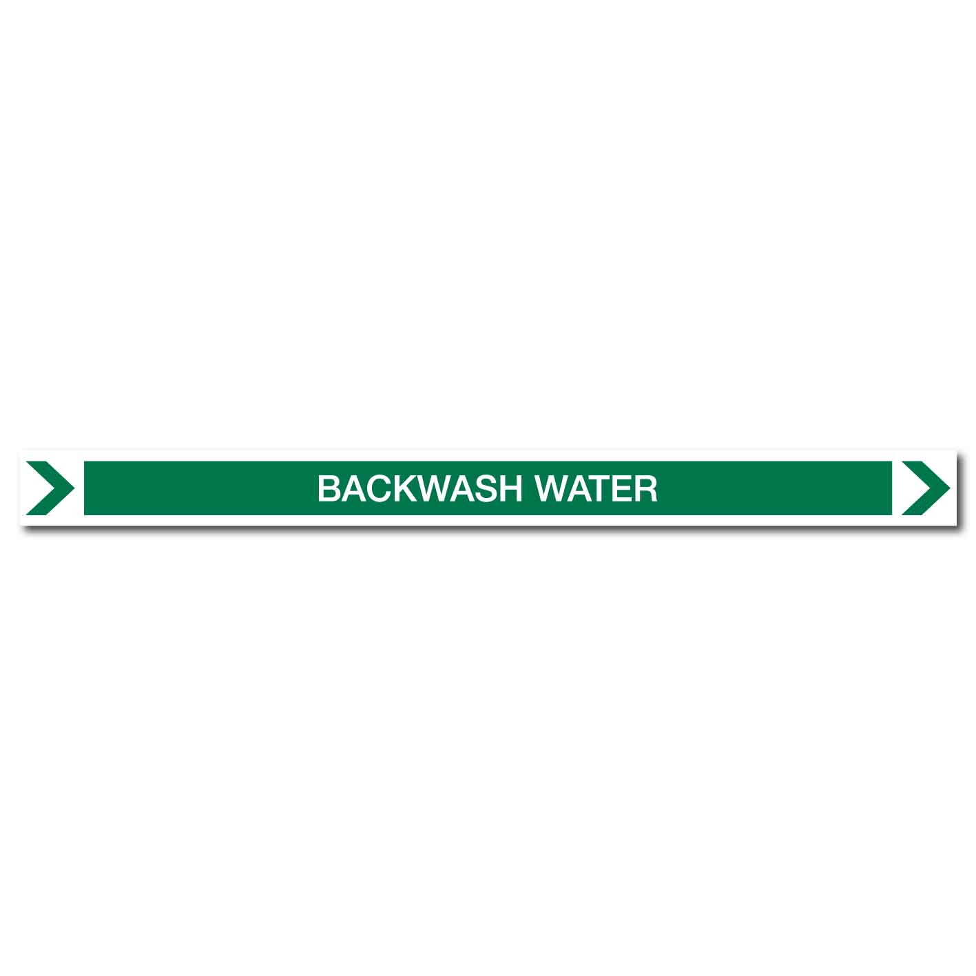 Pool/Spa - Backwash Water (Right) - Pipe Marker Sticker