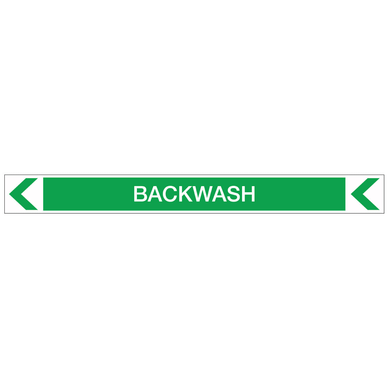 Pool/Spa - Backwash (Left) - Pipe Marker Sticker