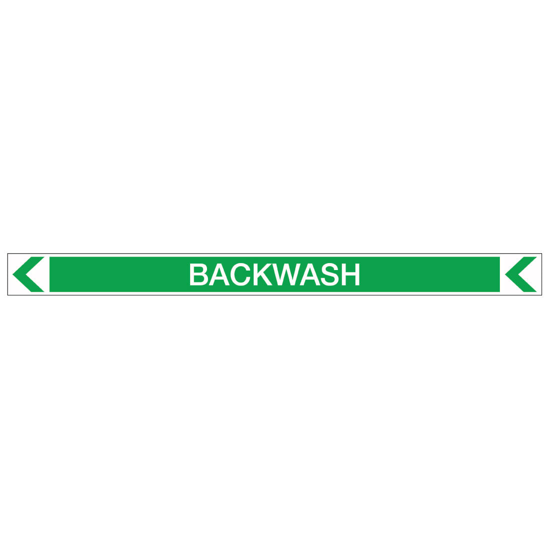 Pool/Spa - Backwash (Left) - Pipe Marker Sticker