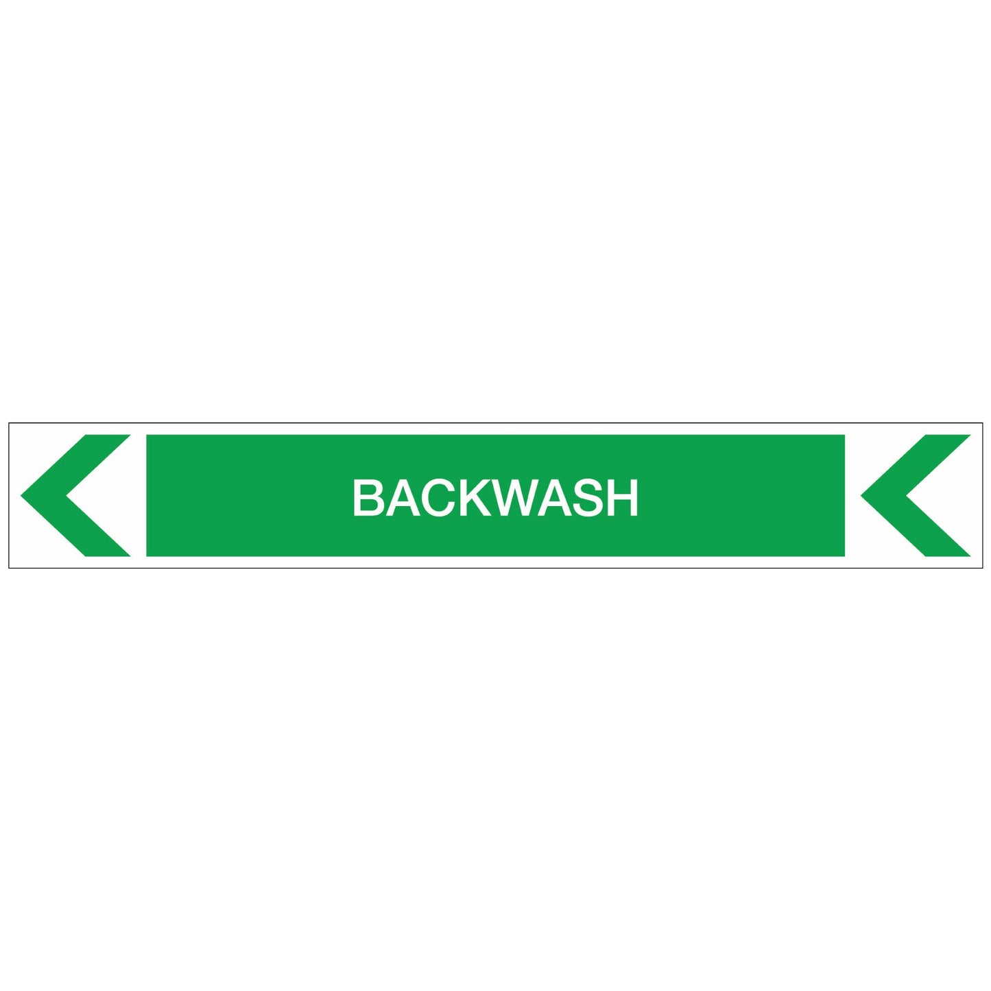 Pool/Spa - Backwash (Left) - Pipe Marker Sticker