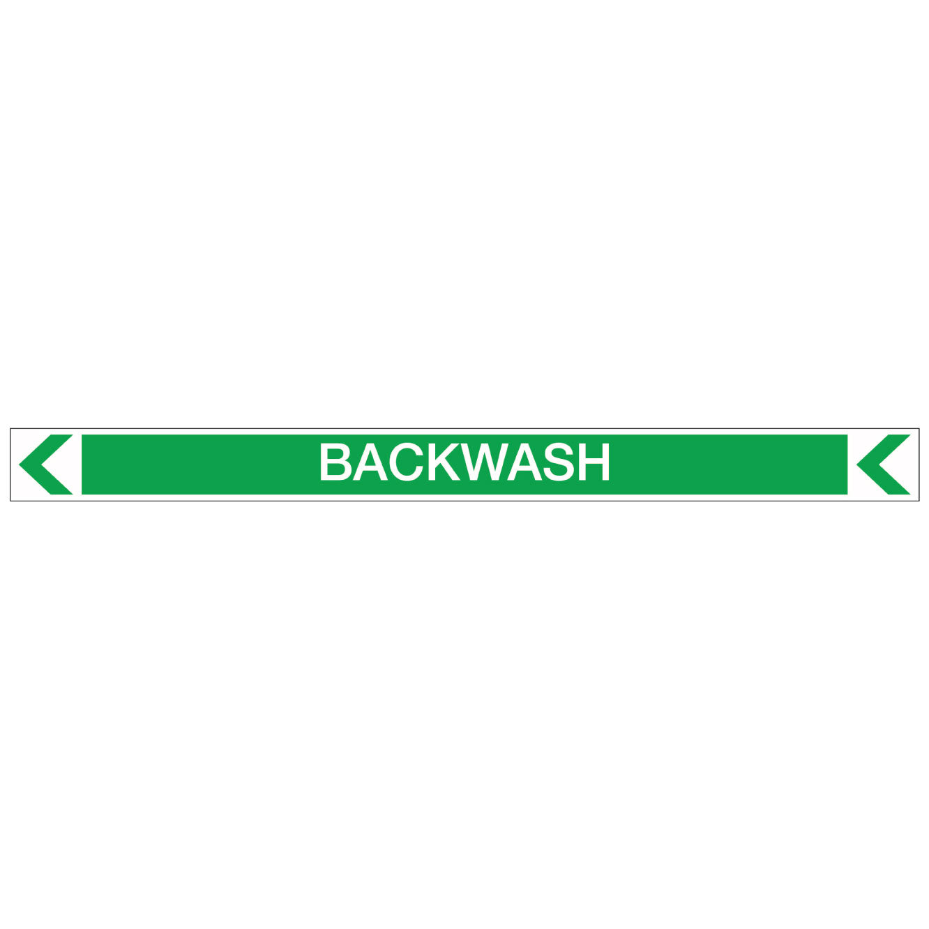 Pool/Spa - Backwash (Left) - Pipe Marker Sticker