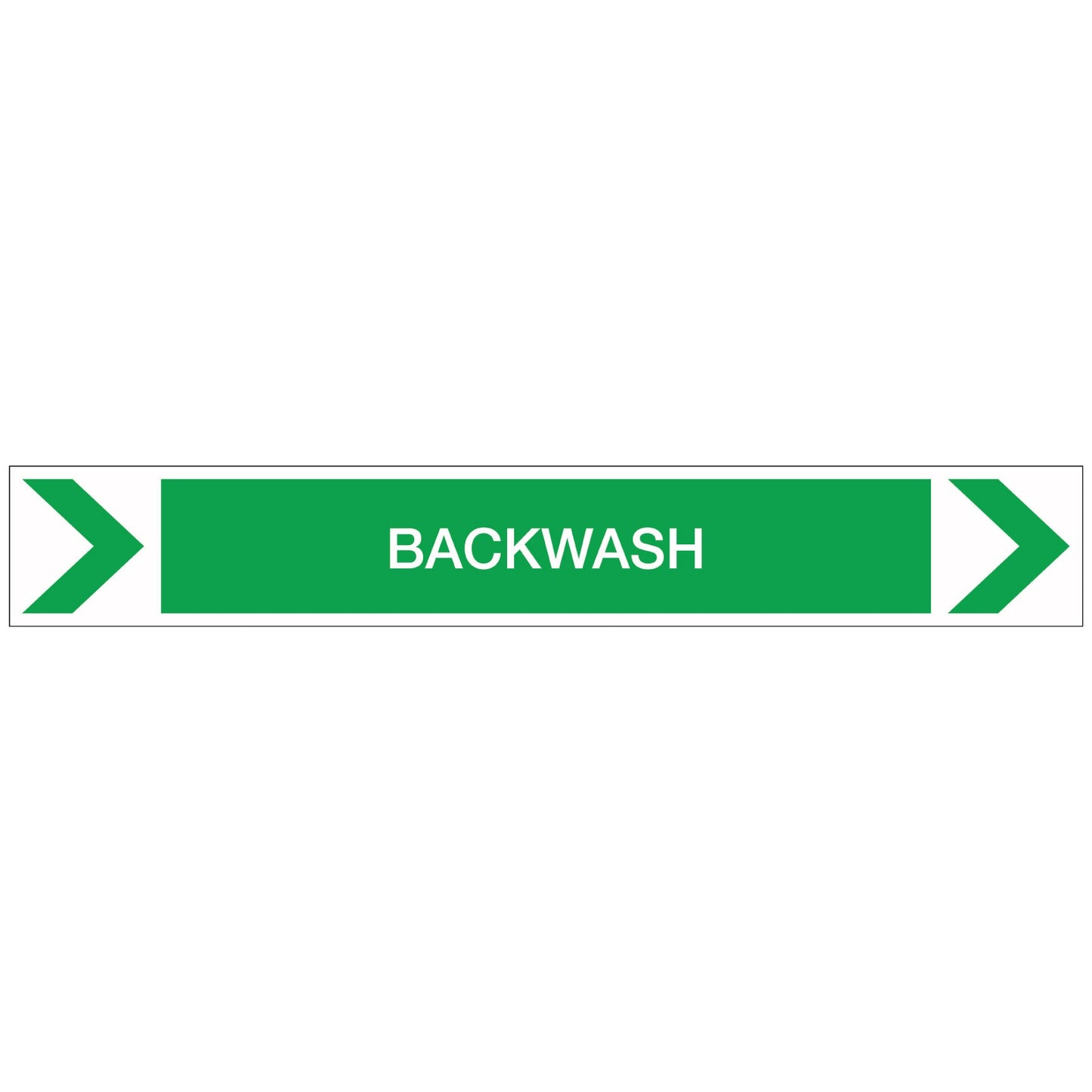 Pool/Spa - Backwash (Right) - Pipe Marker Sticker