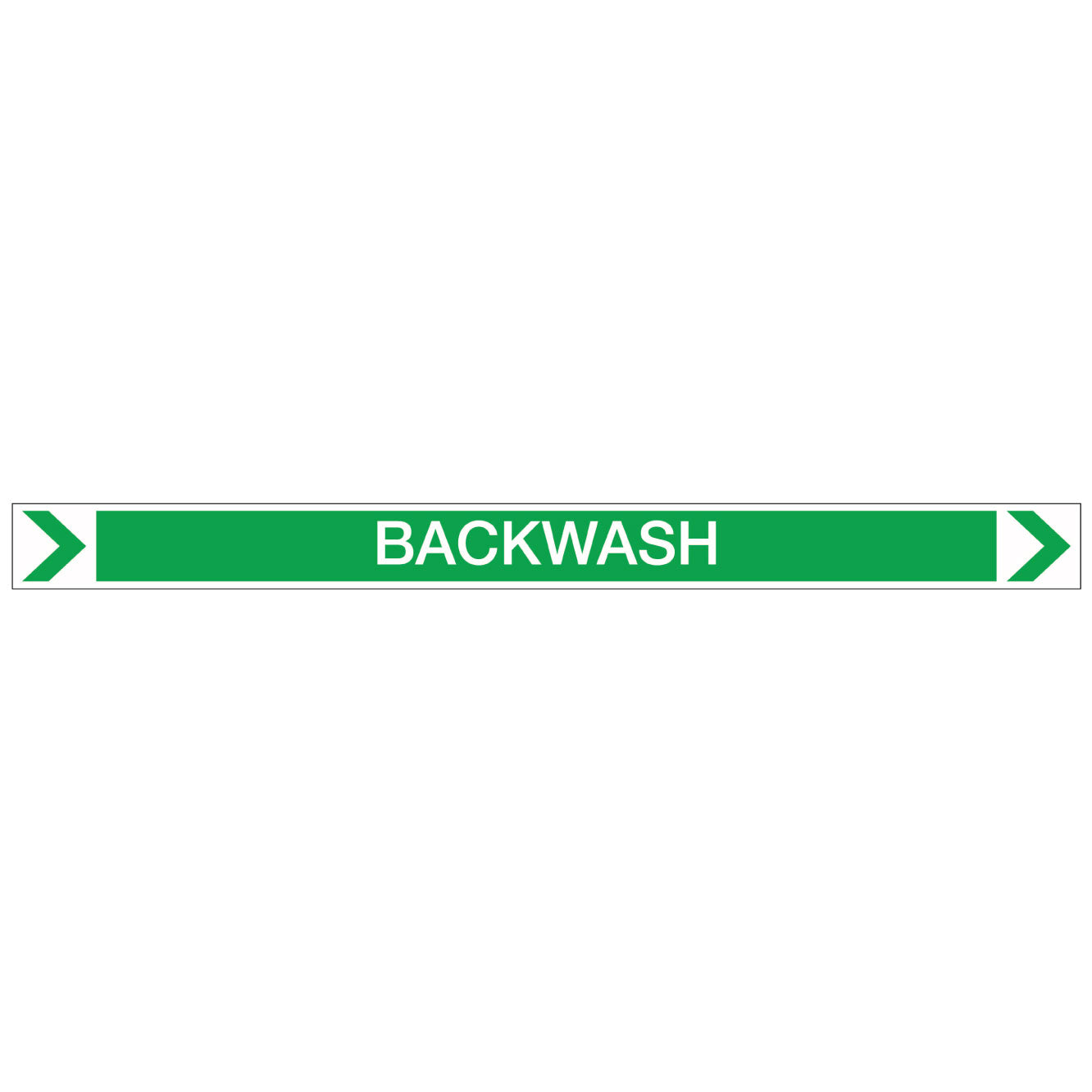 Pool/Spa - Backwash (Right) - Pipe Marker Sticker