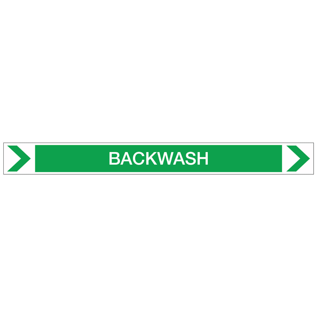 Pool/Spa - Backwash (Right) - Pipe Marker Sticker