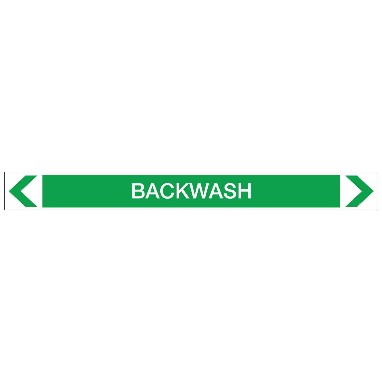 Water - Backwash - Pipe Marker Sticker