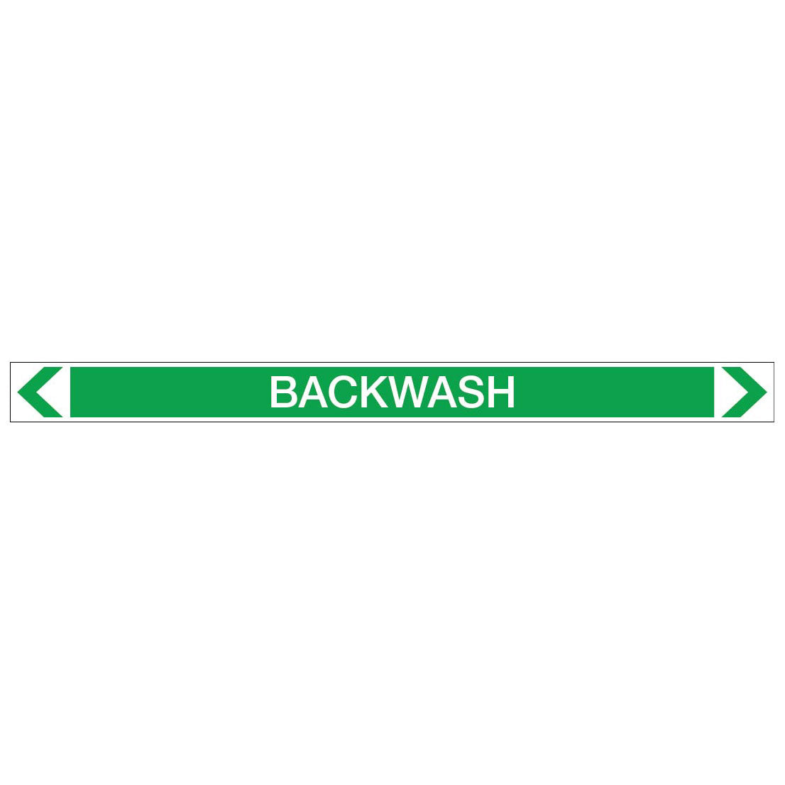 Water - Backwash - Pipe Marker Sticker