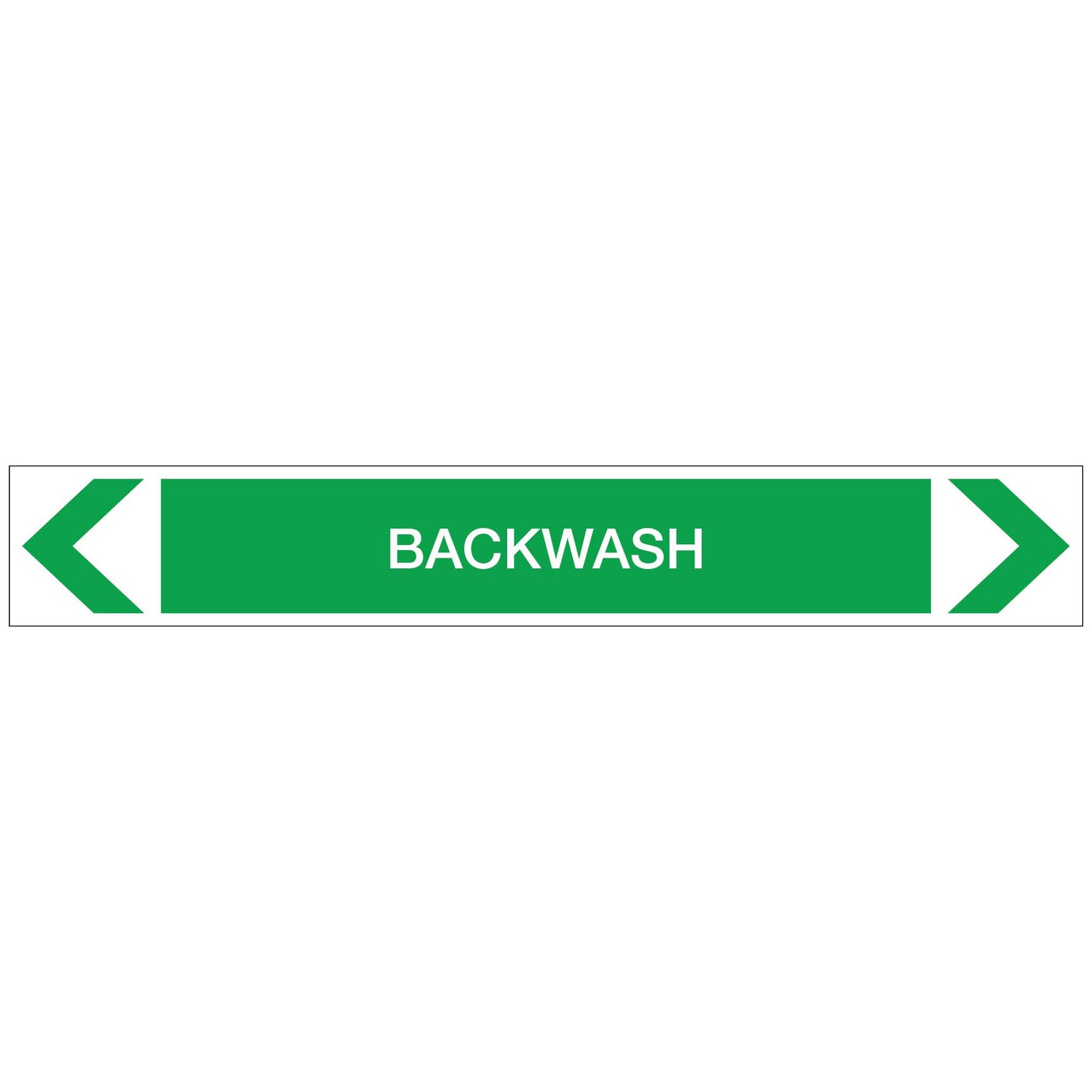 Water - Backwash - Pipe Marker Sticker