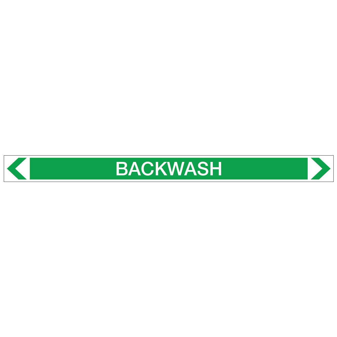 Water - Backwash - Pipe Marker Sticker