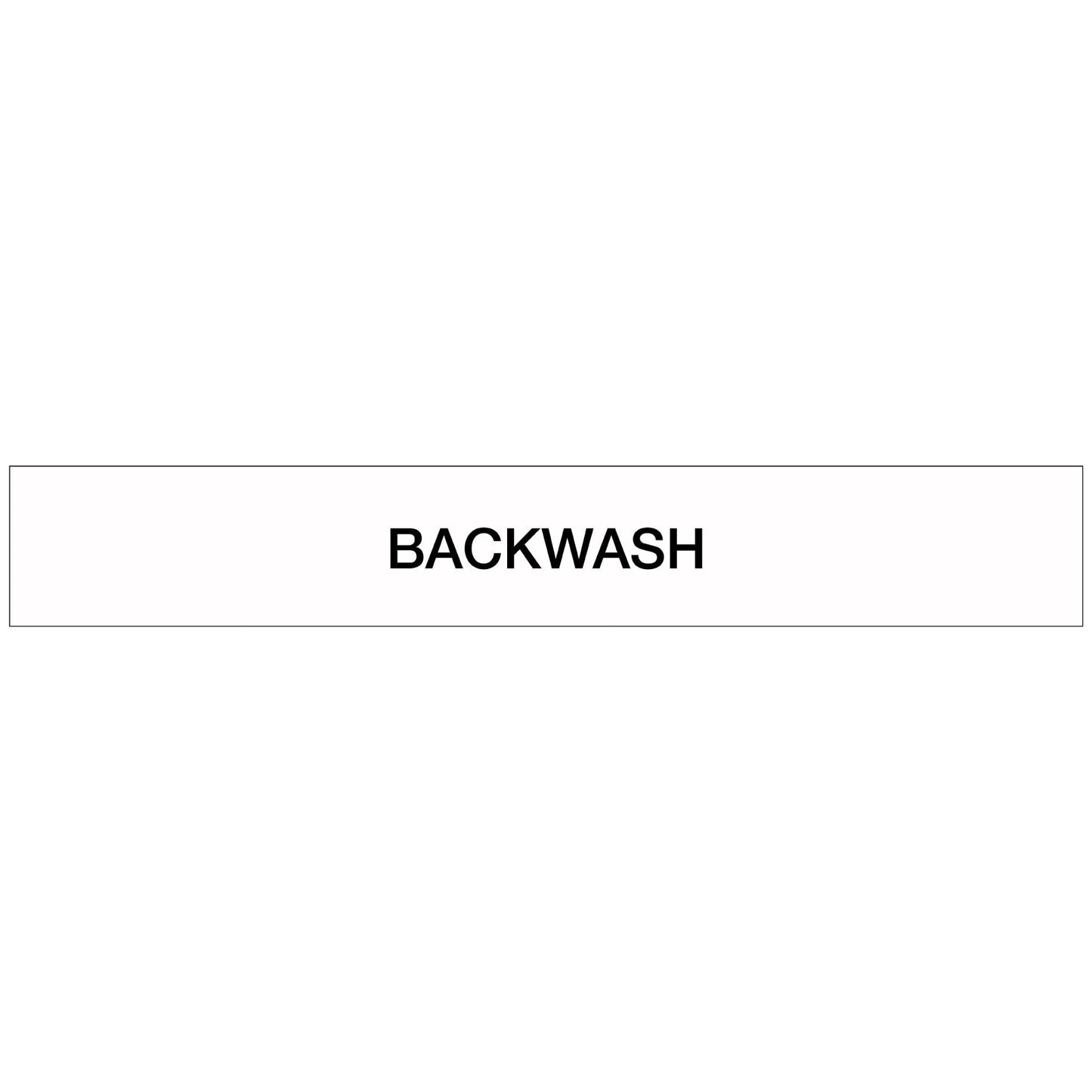 Pool/Spa - Backwash - Pipe Marker Sticker