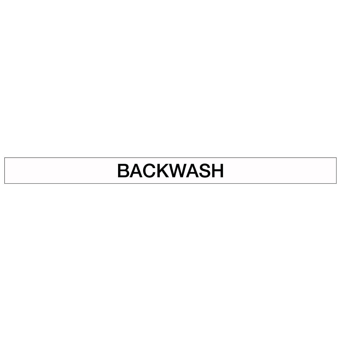 Pool/Spa - Backwash - Pipe Marker Sticker