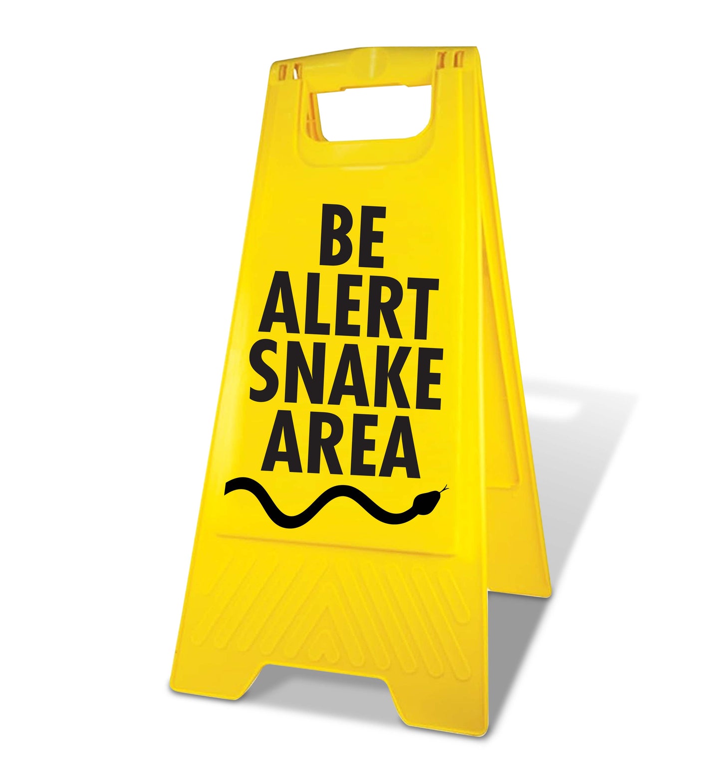 Yellow A-Frame - Be Alert Snake Area