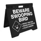 Beware Swooping Bird - Evarite A-Frame Sign