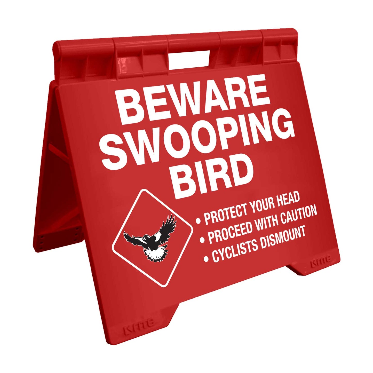 Beware Swooping Bird - Evarite A-Frame Sign