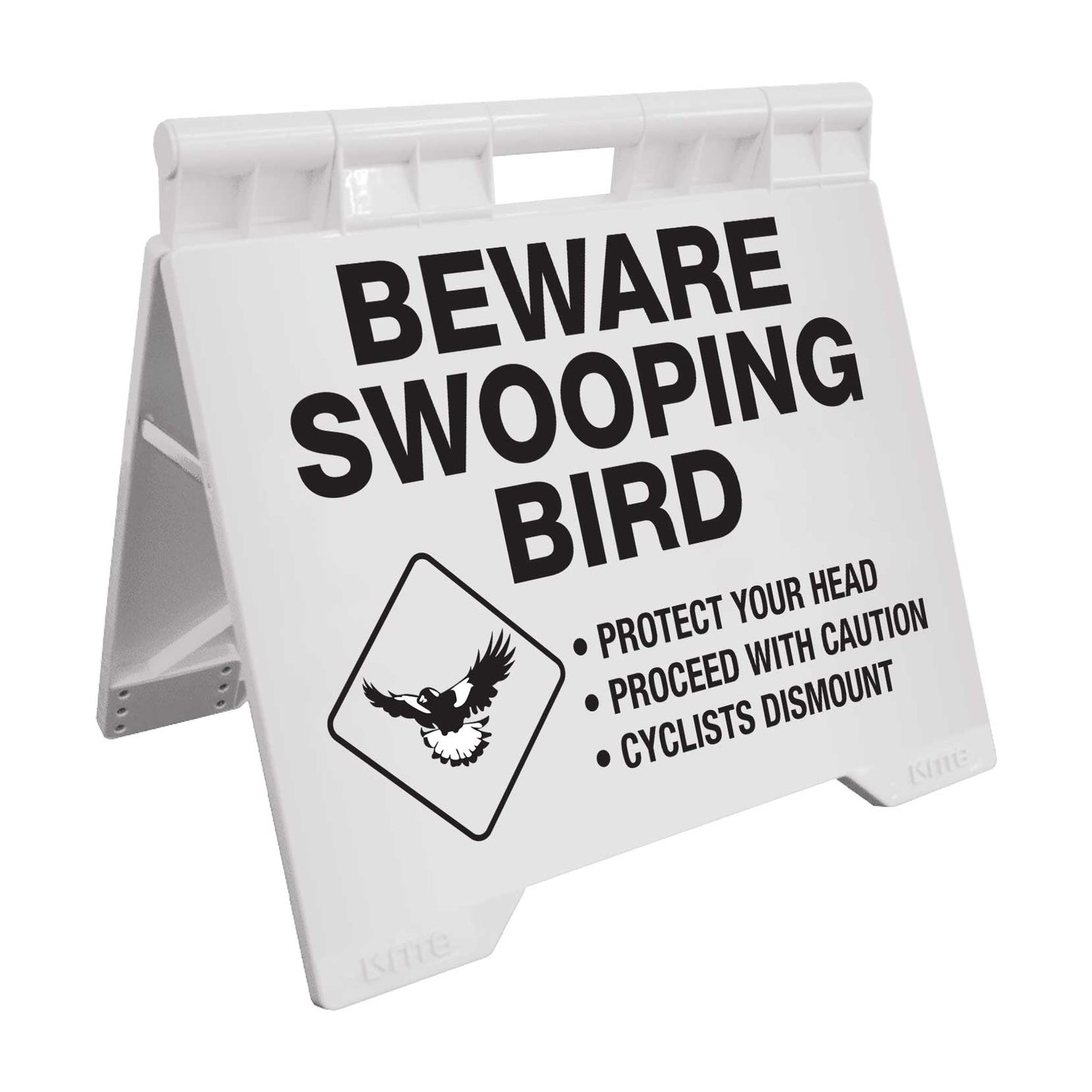 Beware Swooping Bird - Evarite A-Frame Sign