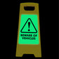Glow In The Dark - Yellow A-Frame - Beware Of Vehicles