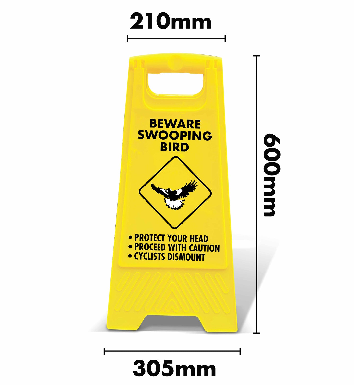 Yellow A-Frame - Beware Swooping Bird