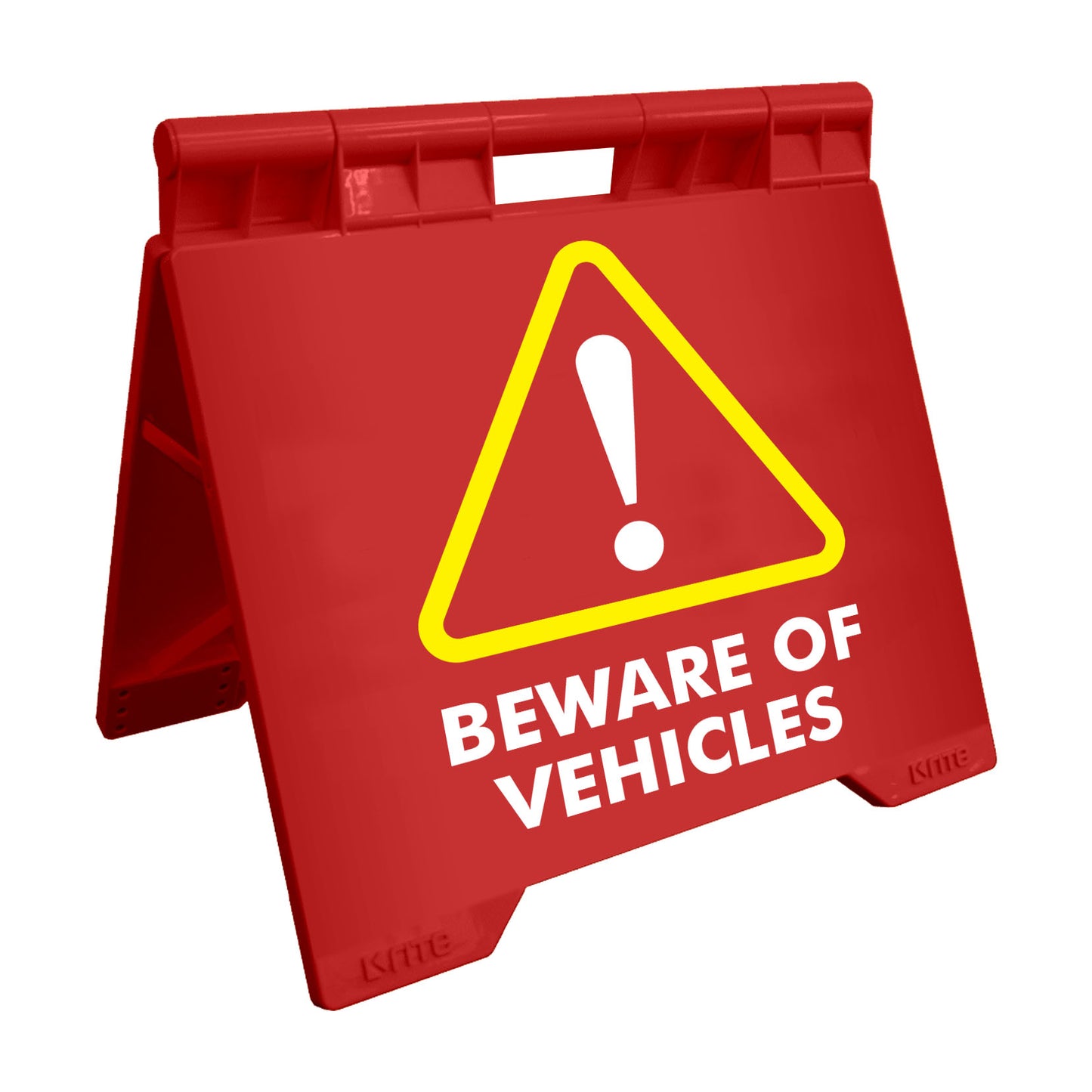 Beware Of Vehicles - Evarite A-Frame Sign