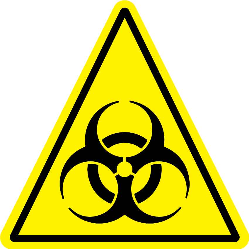 Biohazard (Triangle) Decal – New Signs