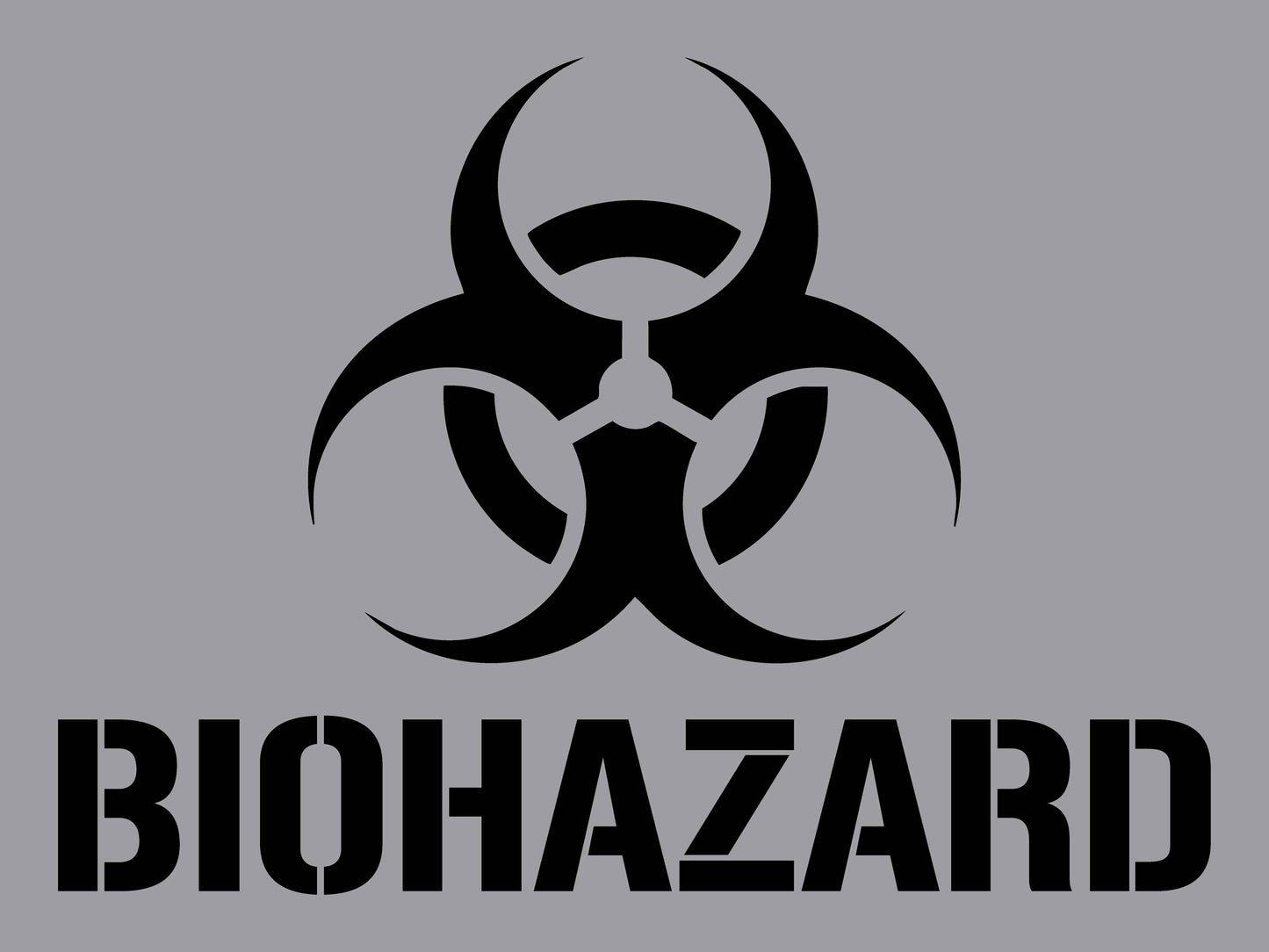 Biohazard - Aluminium Composite Stencil