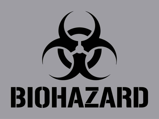 Biohazard - Aluminium Composite Stencil