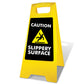Yellow A-Frame - Caution Slippery Surface Black