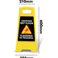 Yellow A-Frame - Caution Wet Floor - Cleaning In Progress Black