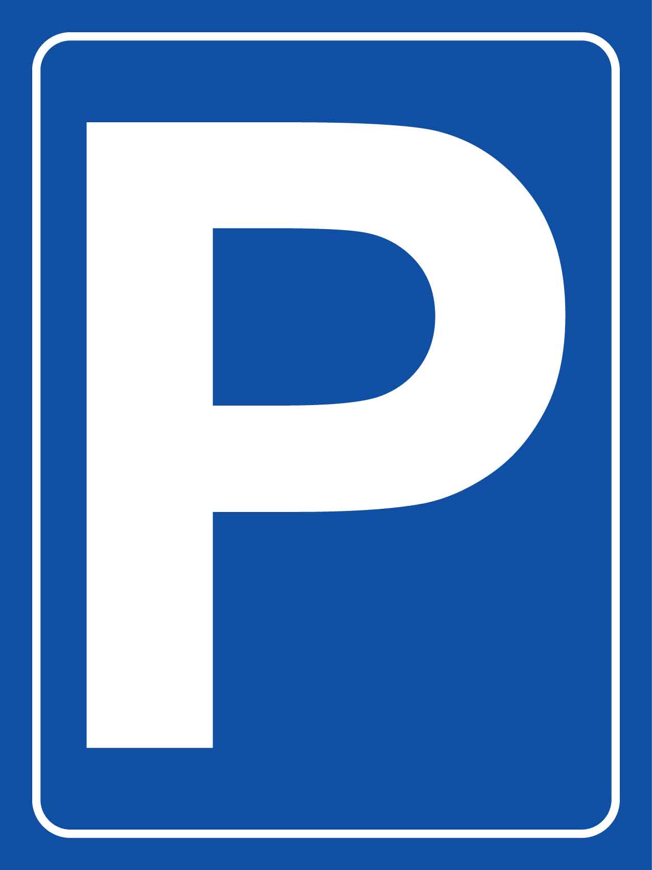 Blue parking Sign