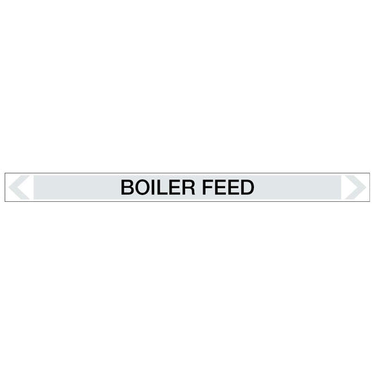 Steam - Boiler Feed - Pipe Marker Sticker