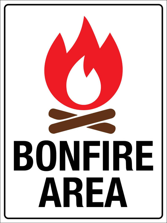 Bonfire Area Sign