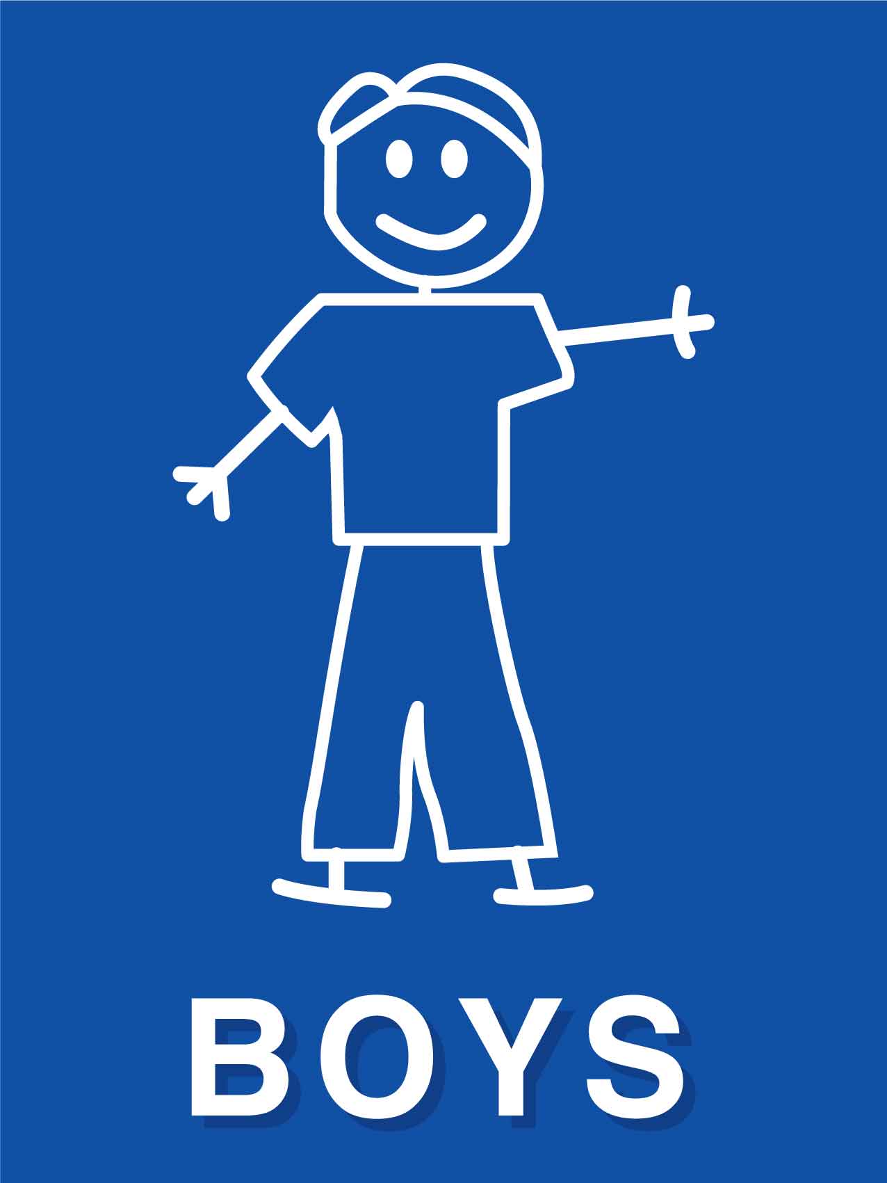 Boys Restrooms Sign