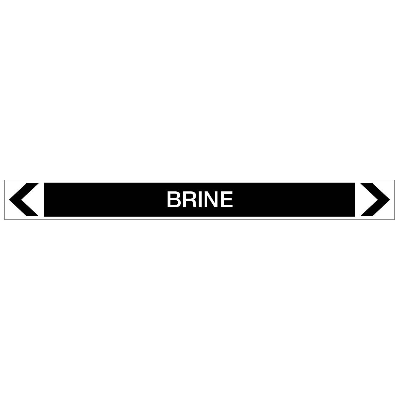 Miscellaneous - Brine - Pipe Marker Sticker