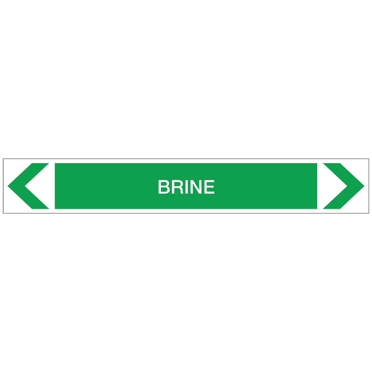 Water - Brine - Pipe Marker Sticker