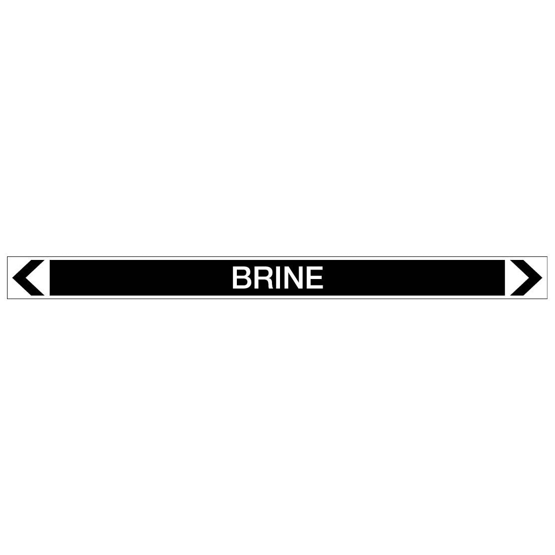 Miscellaneous - Brine - Pipe Marker Sticker