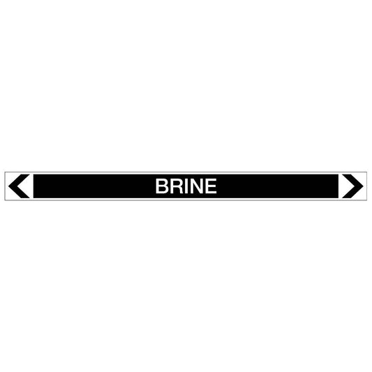 Miscellaneous - Brine - Pipe Marker Sticker