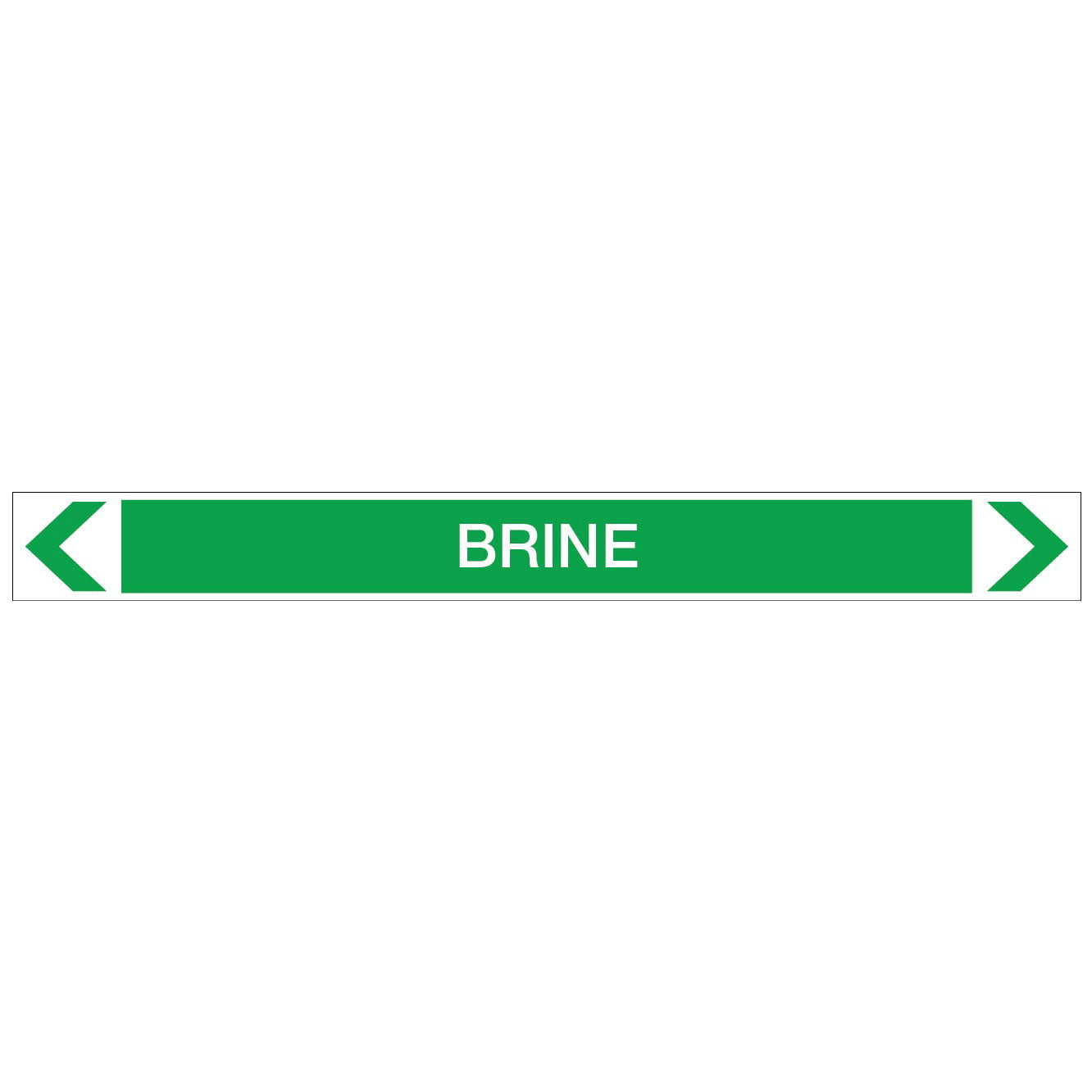 Water - Brine - Pipe Marker Sticker