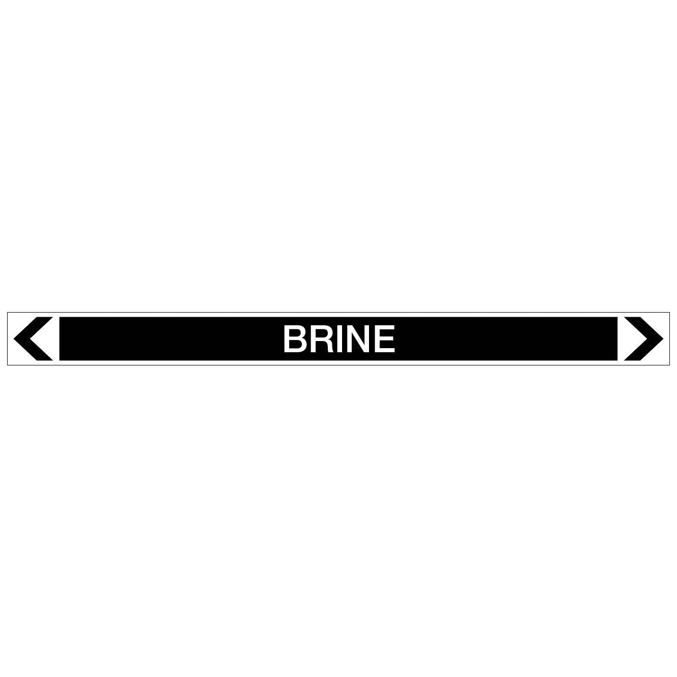 Miscellaneous - Brine - Pipe Marker Sticker