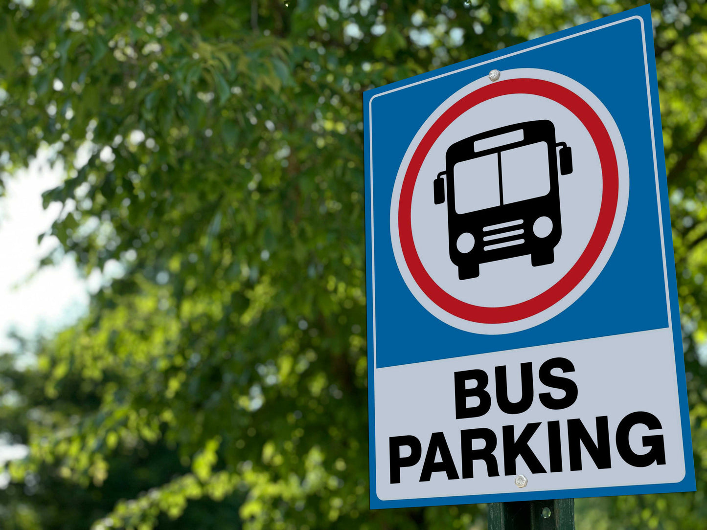 Bus Parking Sign