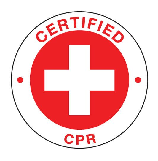 CERTIFIED CPR Hard Hat Stickers