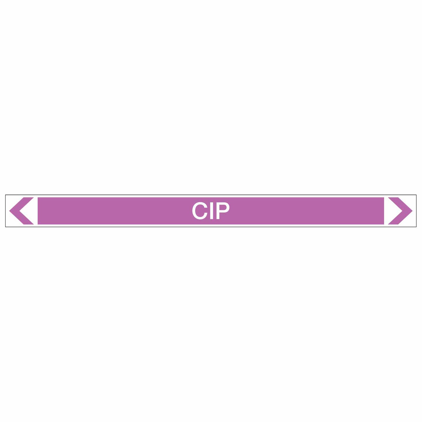 Alkalis / Acids - CIP - Pipe Marker Sticker