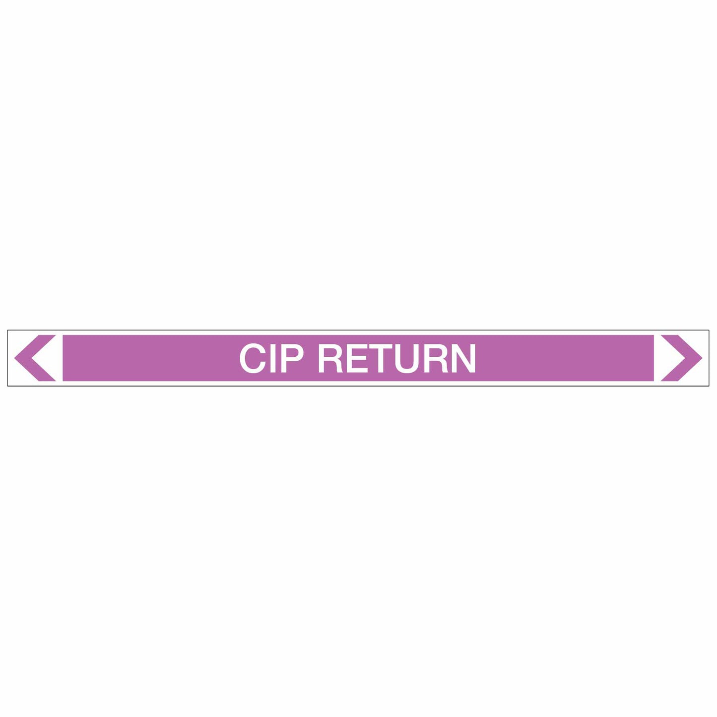 Alkalis / Acids - CIP Return - Pipe Marker Sticker