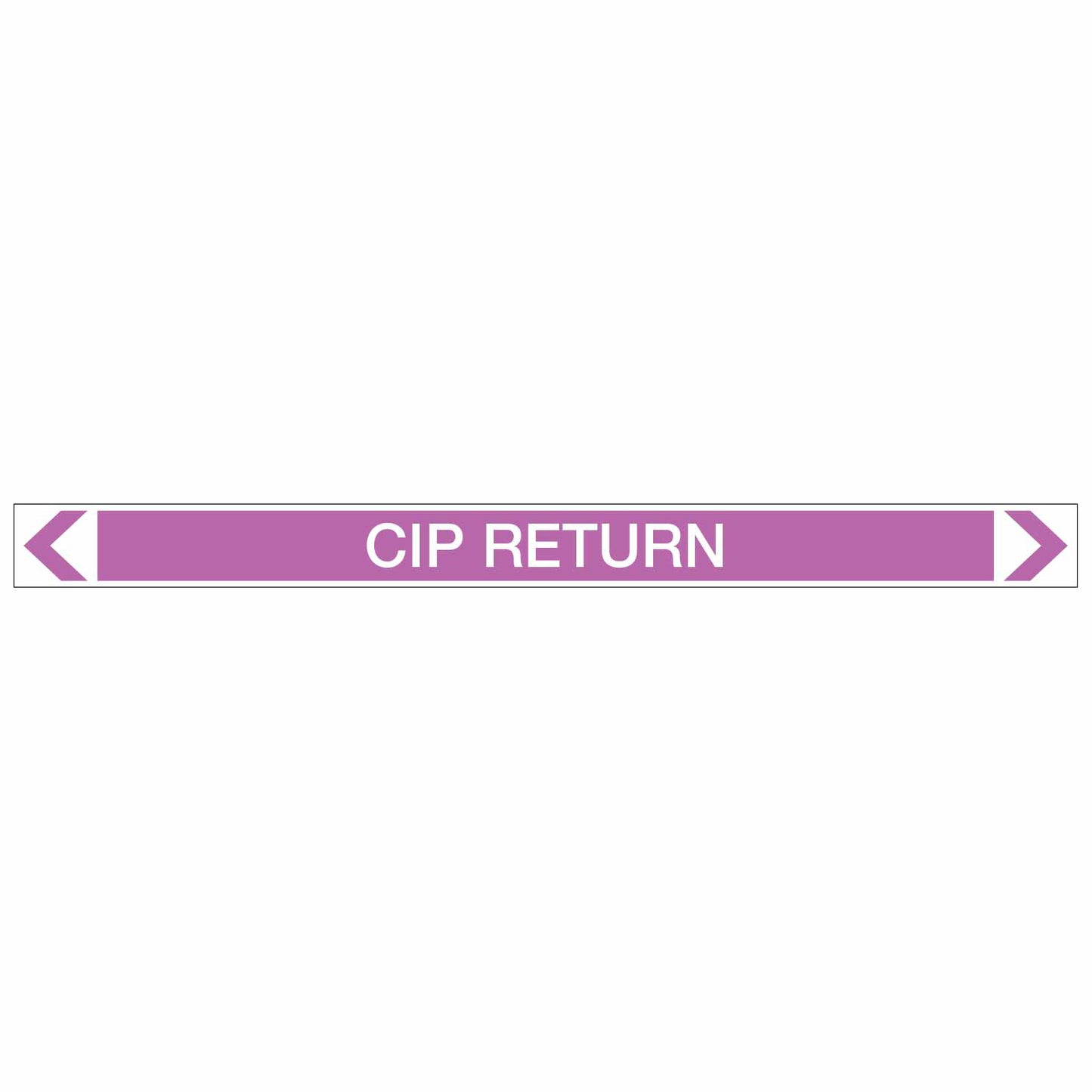 Alkalis / Acids - CIP Return - Pipe Marker Sticker