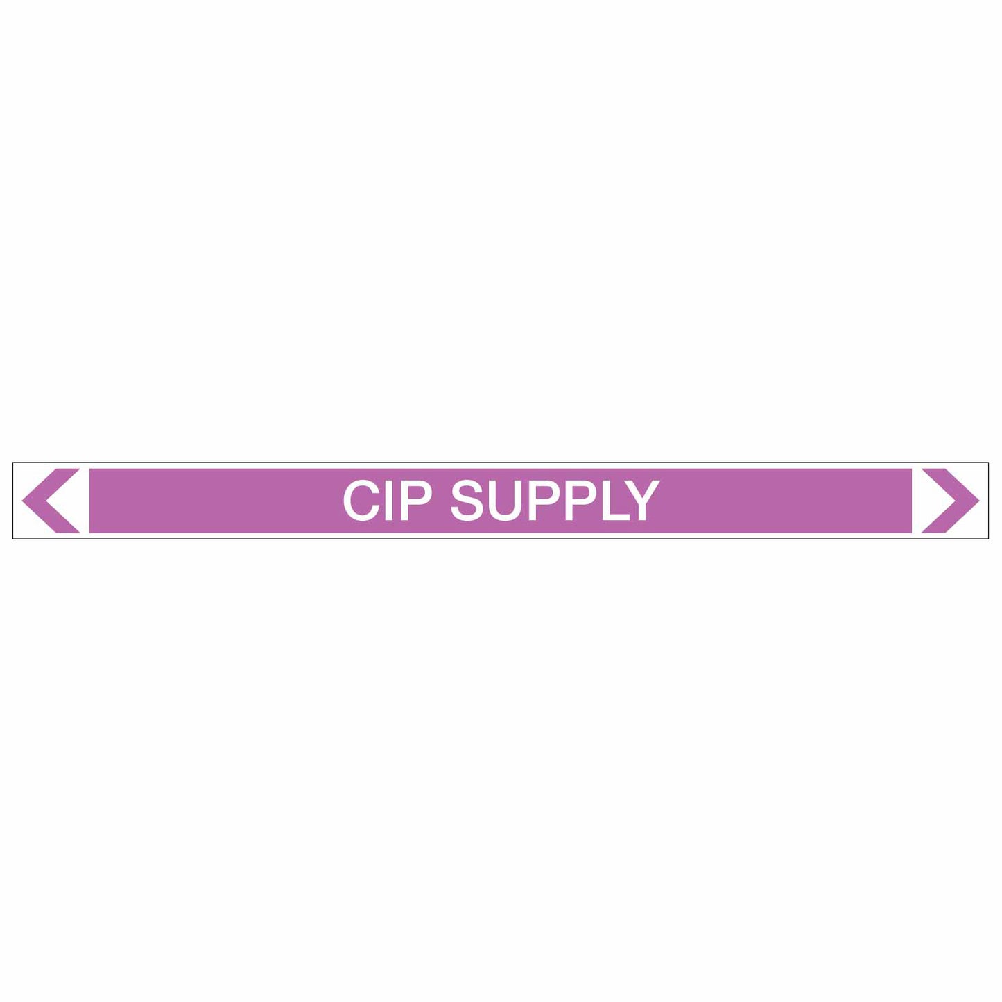 Alkalis / Acids - CIP Supply - Pipe Marker Sticker